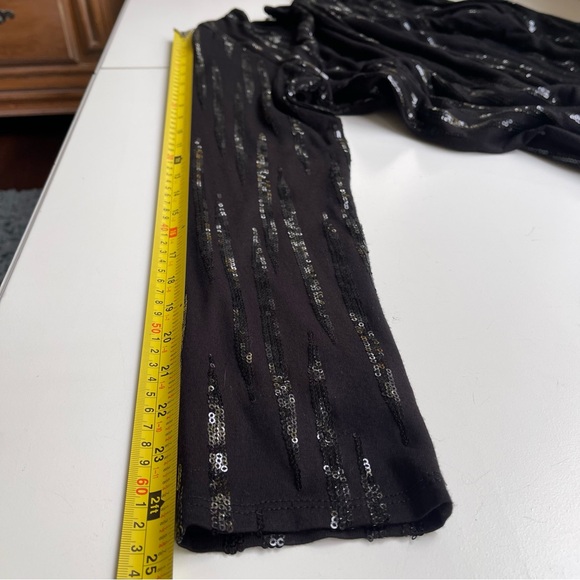 NWT Karen Kane Starlight Black Sequins Sheath Dress Long Sleeve XL - Picture 15 of 16